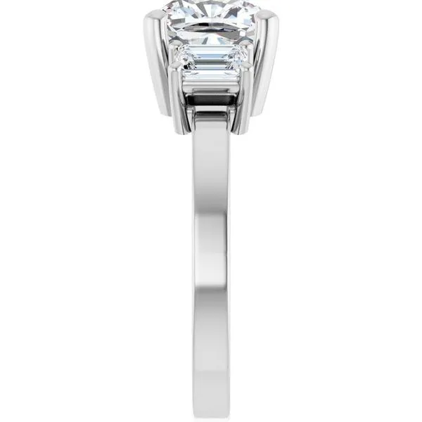 Three-Stone Engagement Ring Image 4 Berilian Jewelers Folsom, CA