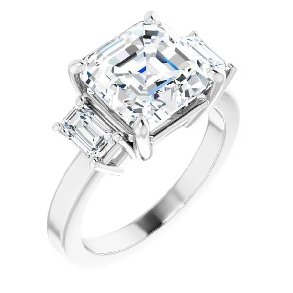 Three-Stone Engagement Ring Berilian Jewelers Folsom, CA