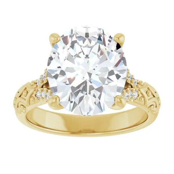 Solitaire Sculptural Engagement Ring Image 3 Shipley's Fine Jewelry Hampstead, MD
