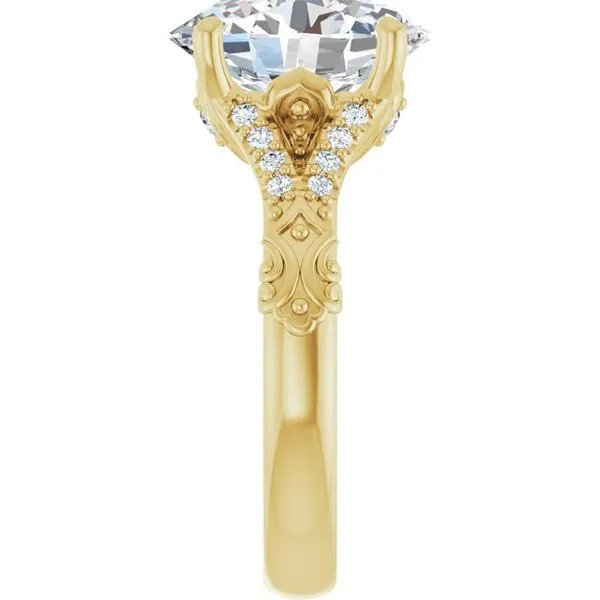 Solitaire Sculptural Engagement Ring Image 4 Shipley's Fine Jewelry Hampstead, MD