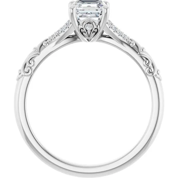 Solitaire Sculptural Engagement Ring Image 2 The Ring Austin Round Rock, TX