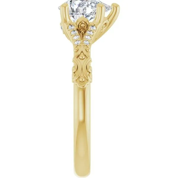 Solitaire Sculptural Engagement Ring Image 4 Shipley's Fine Jewelry Hampstead, MD