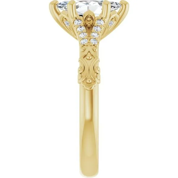 Solitaire Sculptural Engagement Ring Image 4 Shipley's Fine Jewelry Hampstead, MD