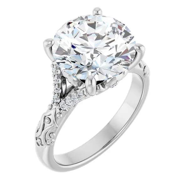 Solitaire Sculptural Engagement Ring Shipley's Fine Jewelry Hampstead, MD