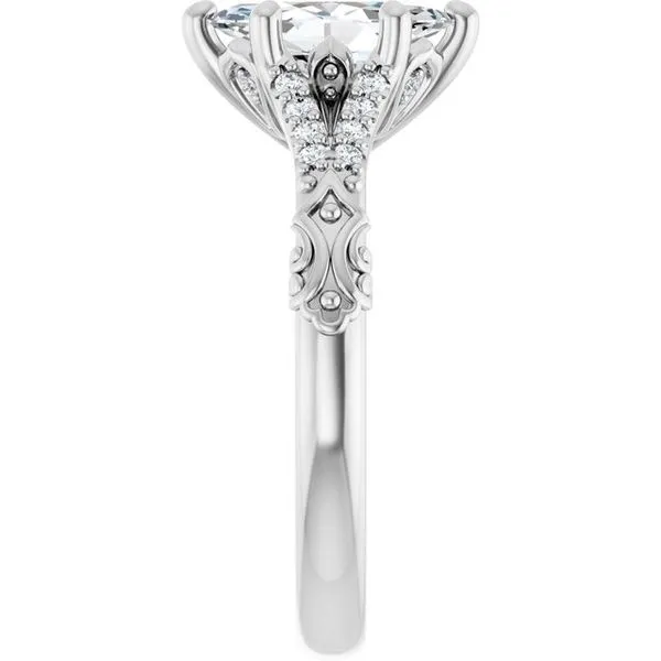 Solitaire Sculptural Engagement Ring Image 4 Shipley's Fine Jewelry Hampstead, MD