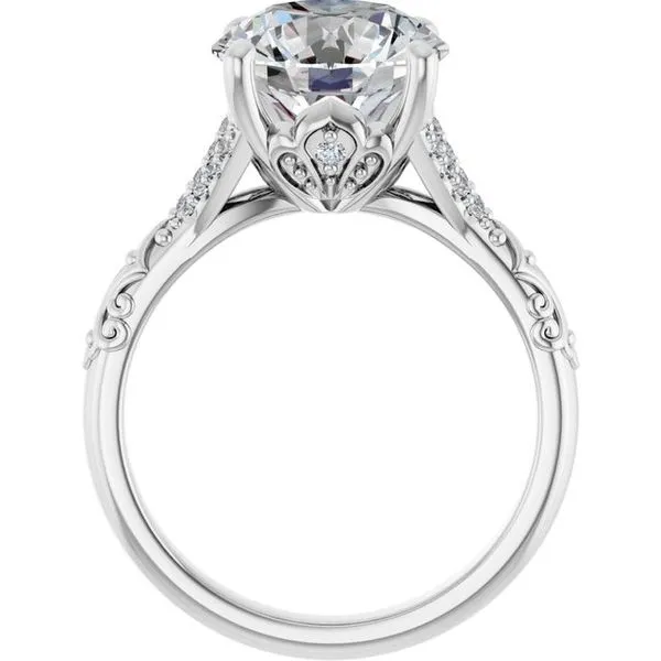 Solitaire Sculptural Engagement Ring Image 2 Shipley's Fine Jewelry Hampstead, MD