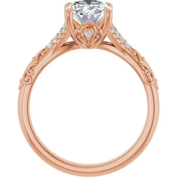 Solitaire Sculptural Engagement Ring Image 2 Shipley's Fine Jewelry Hampstead, MD