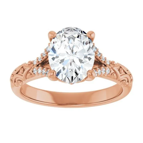 Solitaire Sculptural Engagement Ring Image 3 Shipley's Fine Jewelry Hampstead, MD