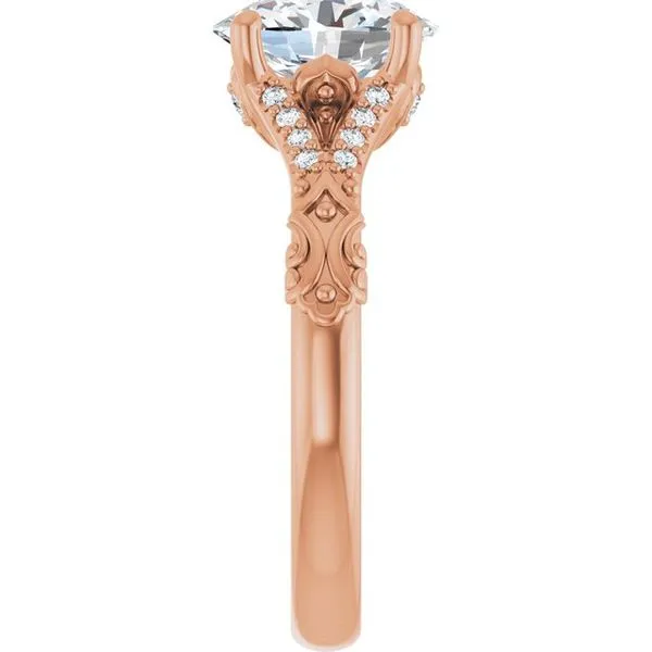 Solitaire Sculptural Engagement Ring Image 4 Shipley's Fine Jewelry Hampstead, MD