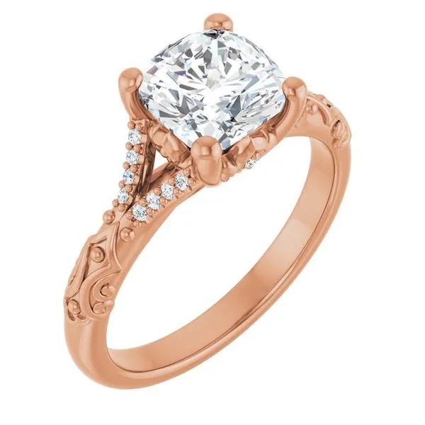 Solitaire Sculptural Engagement Ring Natale Jewelers Sewell, NJ