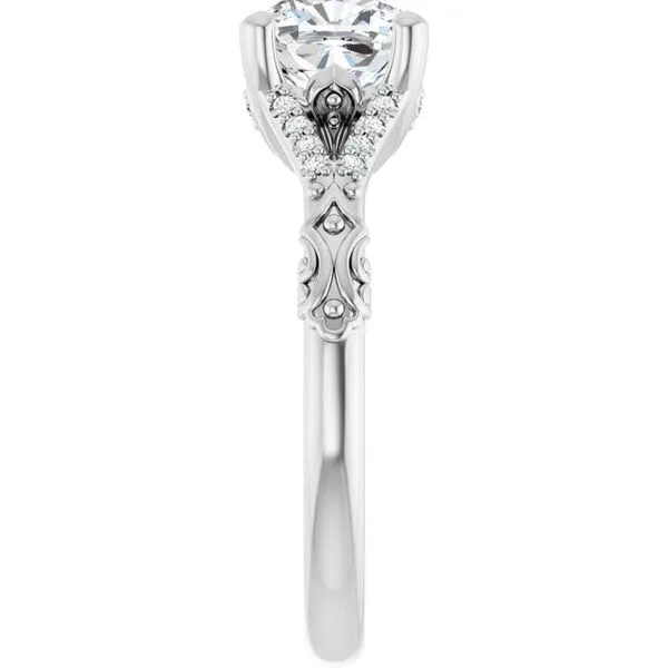 Solitaire Sculptural Engagement Ring Image 4 Shipley's Fine Jewelry Hampstead, MD