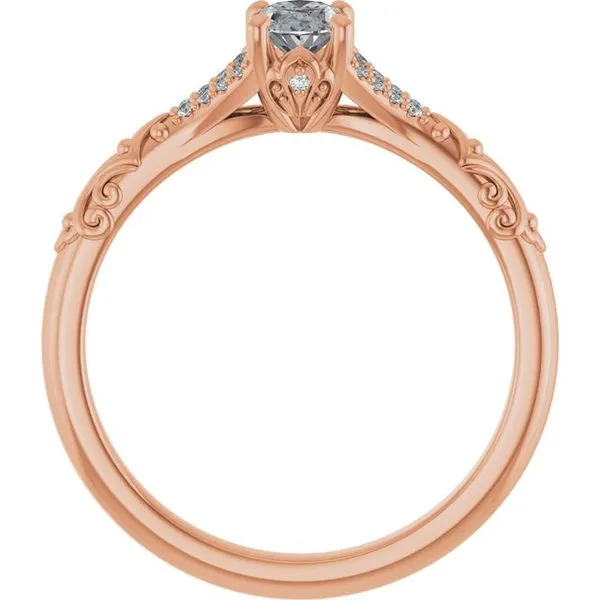 Solitaire Sculptural Engagement Ring Image 2 Shipley's Fine Jewelry Hampstead, MD