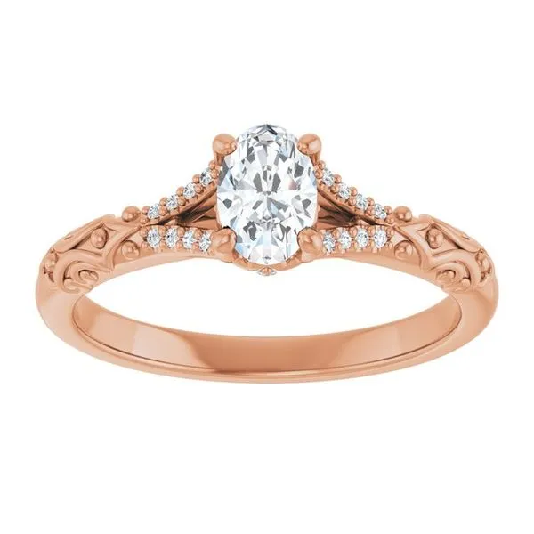 Solitaire Sculptural Engagement Ring Image 3 Shipley's Fine Jewelry Hampstead, MD