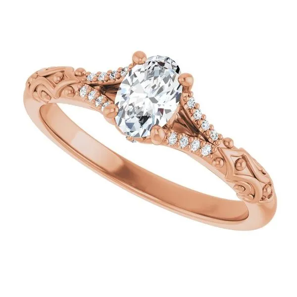 Solitaire Sculptural Engagement Ring Image 5 Shipley's Fine Jewelry Hampstead, MD