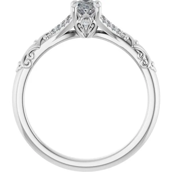 Solitaire Sculptural Engagement Ring Image 2 Shipley's Fine Jewelry Hampstead, MD