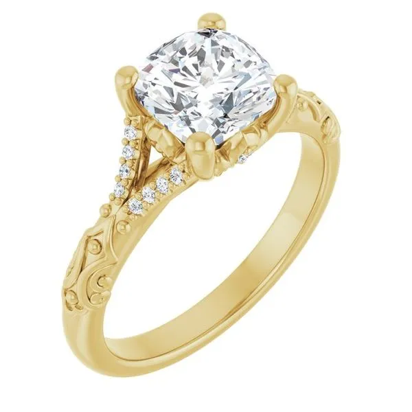 Solitaire Sculptural Engagement Ring Shipley's Fine Jewelry Hampstead, MD