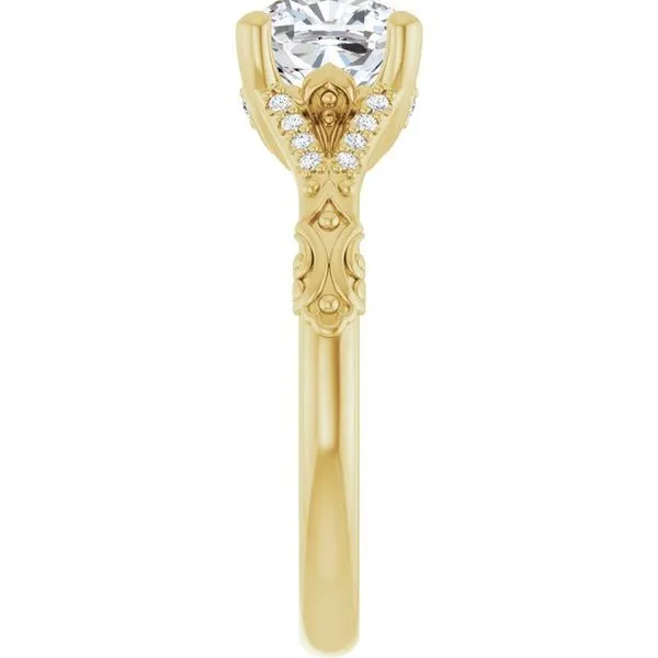 Solitaire Sculptural Engagement Ring Image 4 Shipley's Fine Jewelry Hampstead, MD