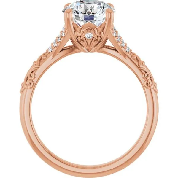 Solitaire Sculptural Engagement Ring Image 2 Shipley's Fine Jewelry Hampstead, MD