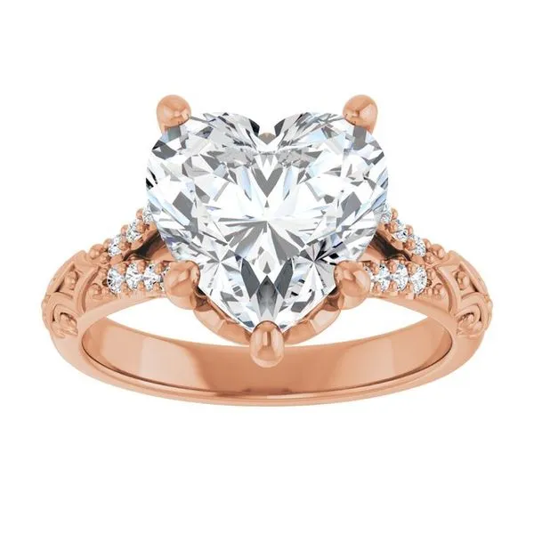 Solitaire Sculptural Engagement Ring Image 3 Natale Jewelers Sewell, NJ