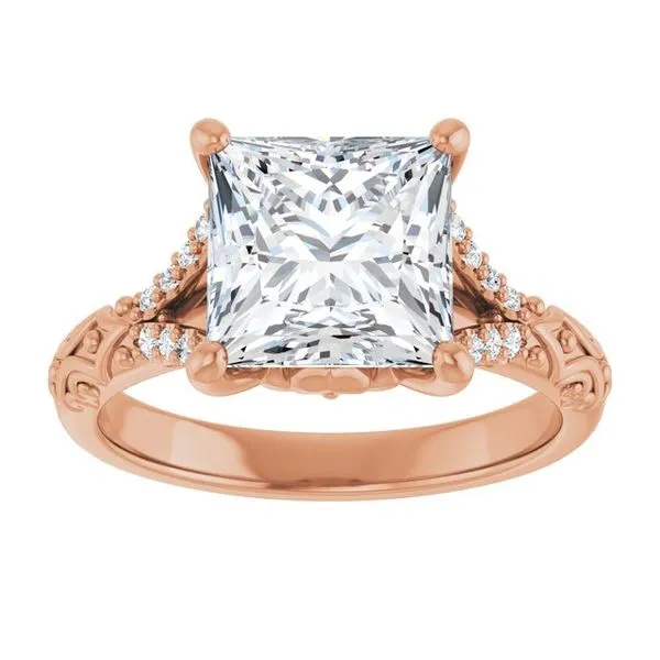Solitaire Sculptural Engagement Ring Image 3 Berilian Jewelers Folsom, CA
