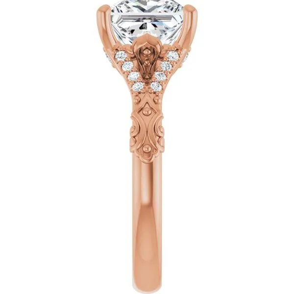 Solitaire Sculptural Engagement Ring Image 4 Berilian Jewelers Folsom, CA