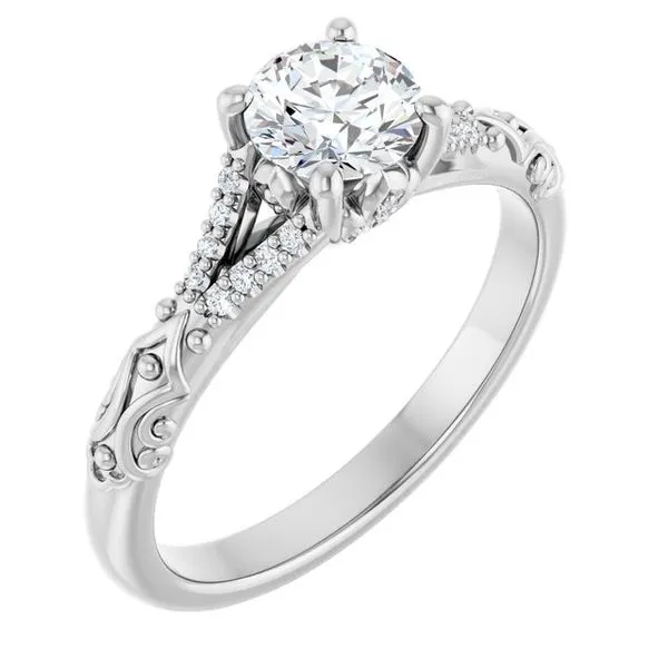 Solitaire Sculptural Engagement Ring Shipley's Fine Jewelry Hampstead, MD
