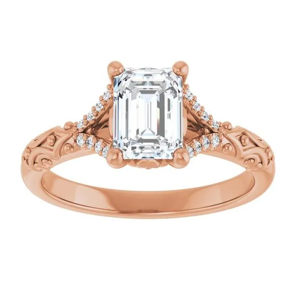 Solitaire Sculptural Engagement Ring Image 3 Shipley's Fine Jewelry Hampstead, MD
