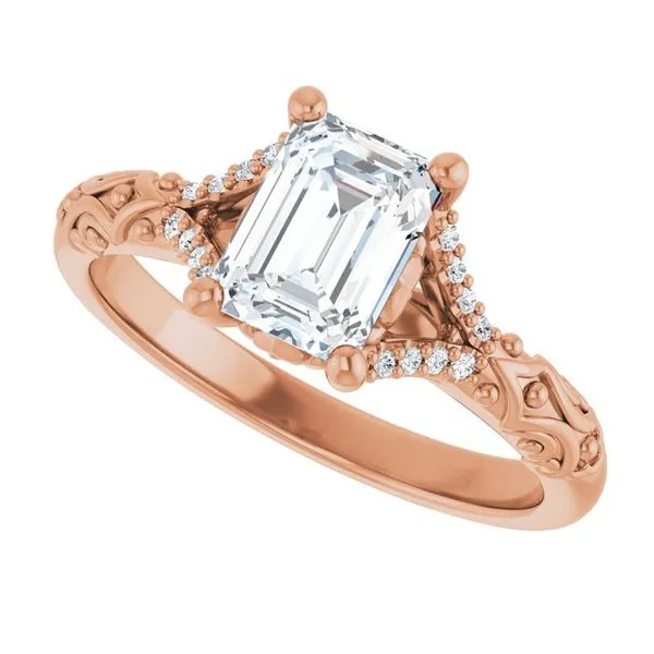 Solitaire Sculptural Engagement Ring Image 5 Shipley's Fine Jewelry Hampstead, MD