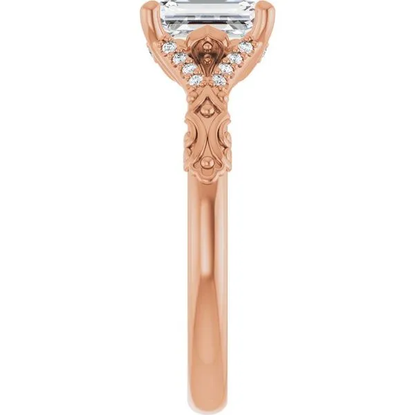 Solitaire Sculptural Engagement Ring Image 4 Shipley's Fine Jewelry Hampstead, MD