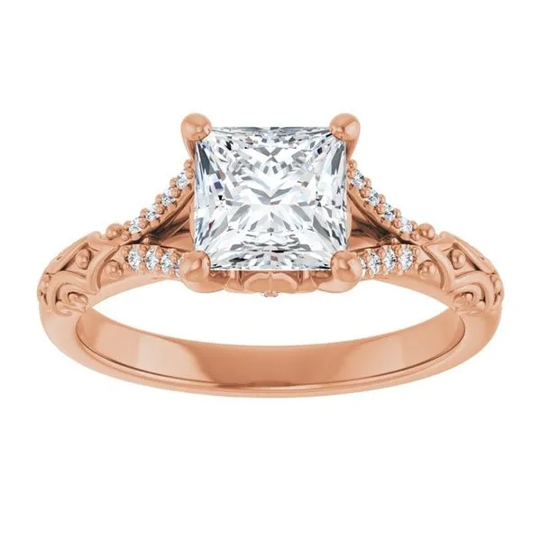 Solitaire Sculptural Engagement Ring Image 3 Shipley's Fine Jewelry Hampstead, MD