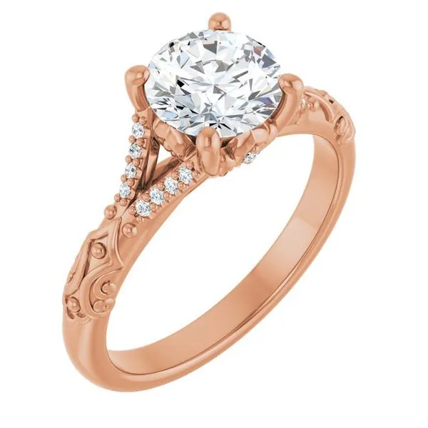 Solitaire Sculptural Engagement Ring Natale Jewelers Sewell, NJ