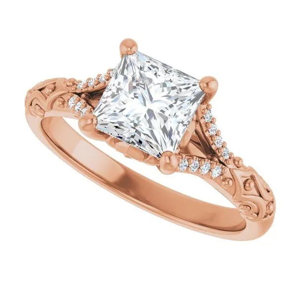 Solitaire Sculptural Engagement Ring Image 5 Shipley's Fine Jewelry Hampstead, MD