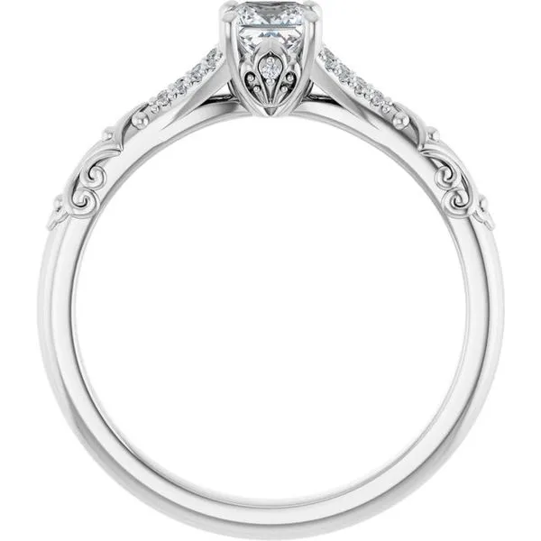 Solitaire Sculptural Engagement Ring Image 2 Shipley's Fine Jewelry Hampstead, MD