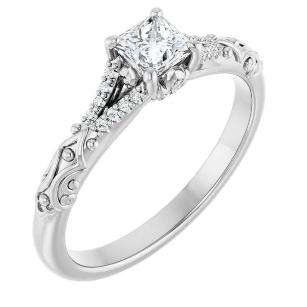 Solitaire Sculptural Engagement Ring Shipley's Fine Jewelry Hampstead, MD