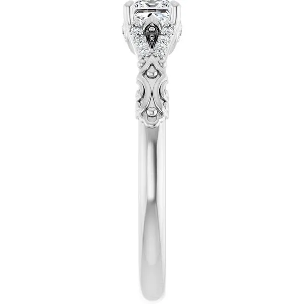 Solitaire Sculptural Engagement Ring Image 4 Shipley's Fine Jewelry Hampstead, MD