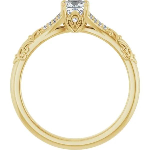 Solitaire Sculptural Engagement Ring Image 2 Shipley's Fine Jewelry Hampstead, MD