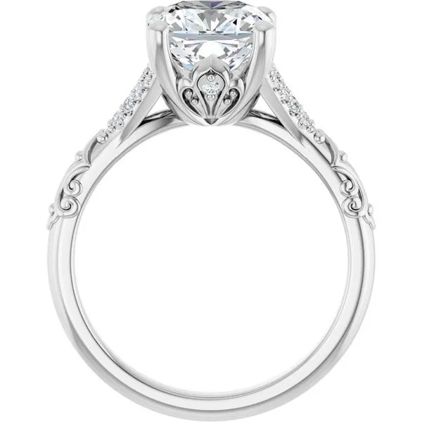 Solitaire Sculptural Engagement Ring Image 2 Shipley's Fine Jewelry Hampstead, MD