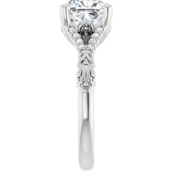 Solitaire Sculptural Engagement Ring Image 4 Shipley's Fine Jewelry Hampstead, MD