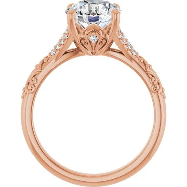 Solitaire Sculptural Engagement Ring Image 2 Shipley's Fine Jewelry Hampstead, MD