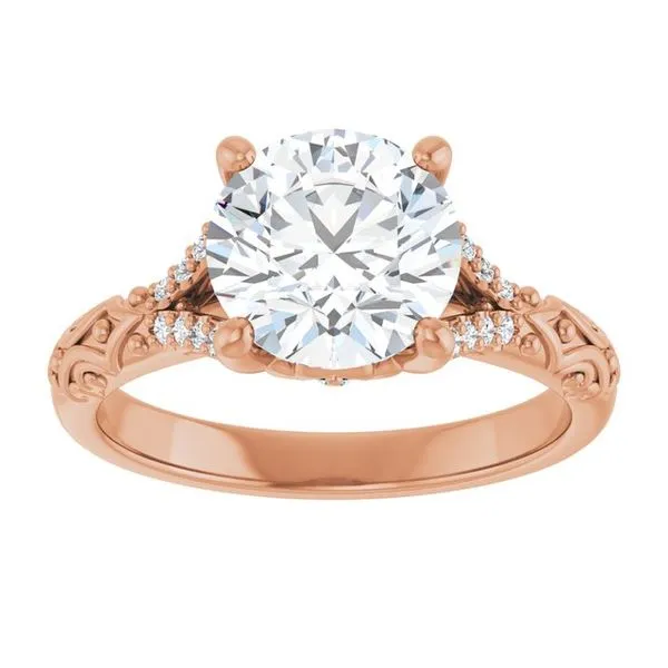 Solitaire Sculptural Engagement Ring Image 3 Shipley's Fine Jewelry Hampstead, MD