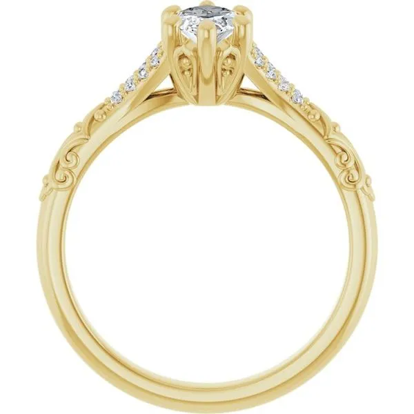 Solitaire Sculptural Engagement Ring Image 2 Shipley's Fine Jewelry Hampstead, MD