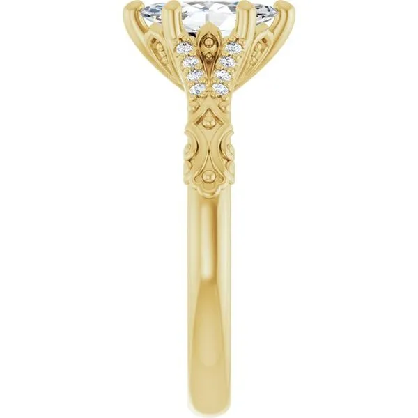 Solitaire Sculptural Engagement Ring Image 4 Shipley's Fine Jewelry Hampstead, MD