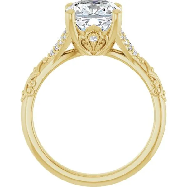 Solitaire Sculptural Engagement Ring Image 2 Shipley's Fine Jewelry Hampstead, MD