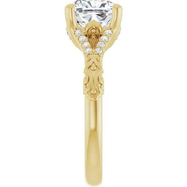 Solitaire Sculptural Engagement Ring Image 4 Shipley's Fine Jewelry Hampstead, MD