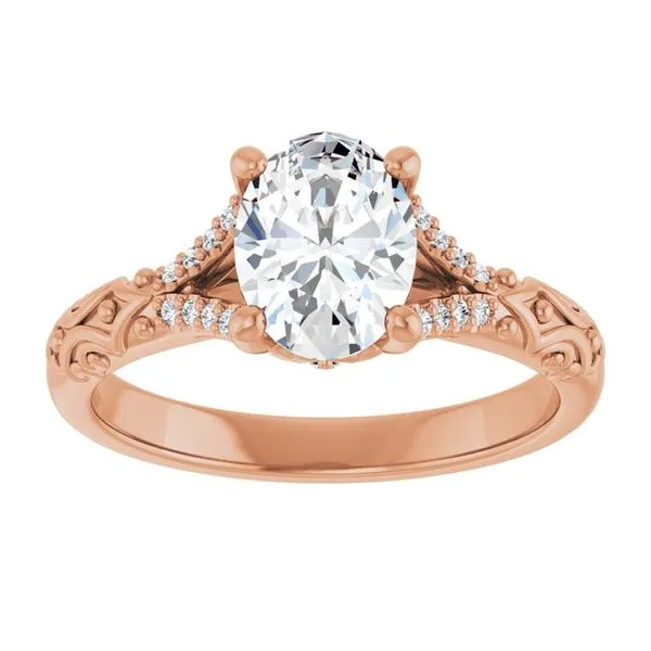 Solitaire Sculptural Engagement Ring Image 3 Shipley's Fine Jewelry Hampstead, MD