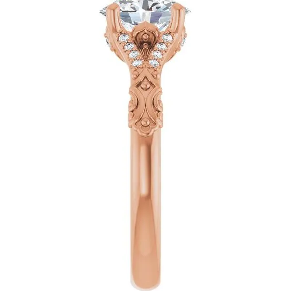 Solitaire Sculptural Engagement Ring Image 4 Shipley's Fine Jewelry Hampstead, MD