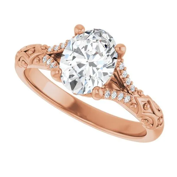 Solitaire Sculptural Engagement Ring Image 5 Shipley's Fine Jewelry Hampstead, MD