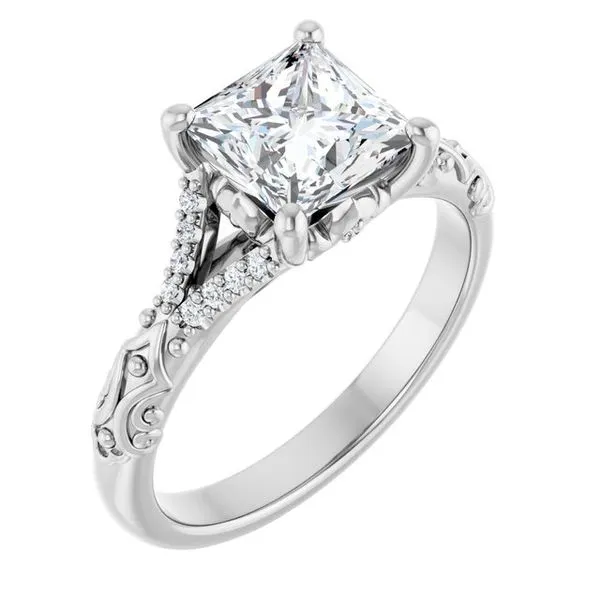 Solitaire Sculptural Engagement Ring Shipley's Fine Jewelry Hampstead, MD