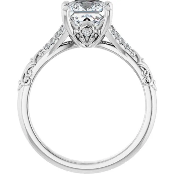 Solitaire Sculptural Engagement Ring Image 2 Shipley's Fine Jewelry Hampstead, MD
