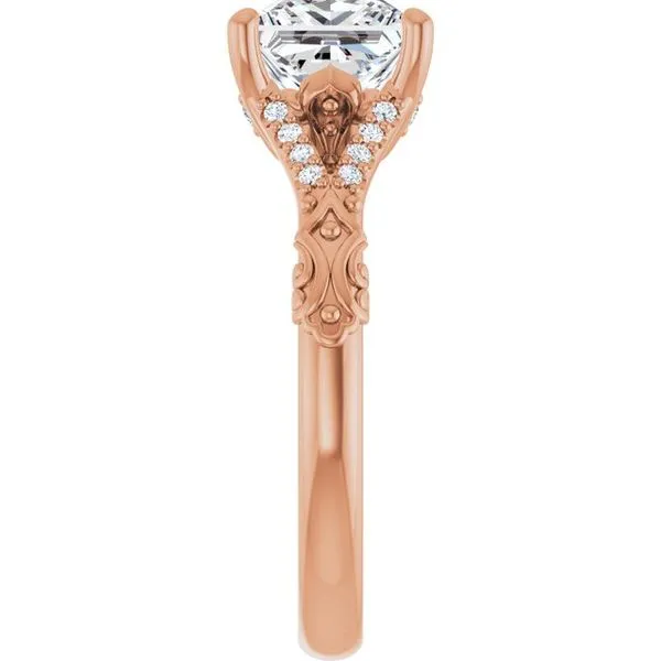 Solitaire Sculptural Engagement Ring Image 4 Berilian Jewelers Folsom, CA